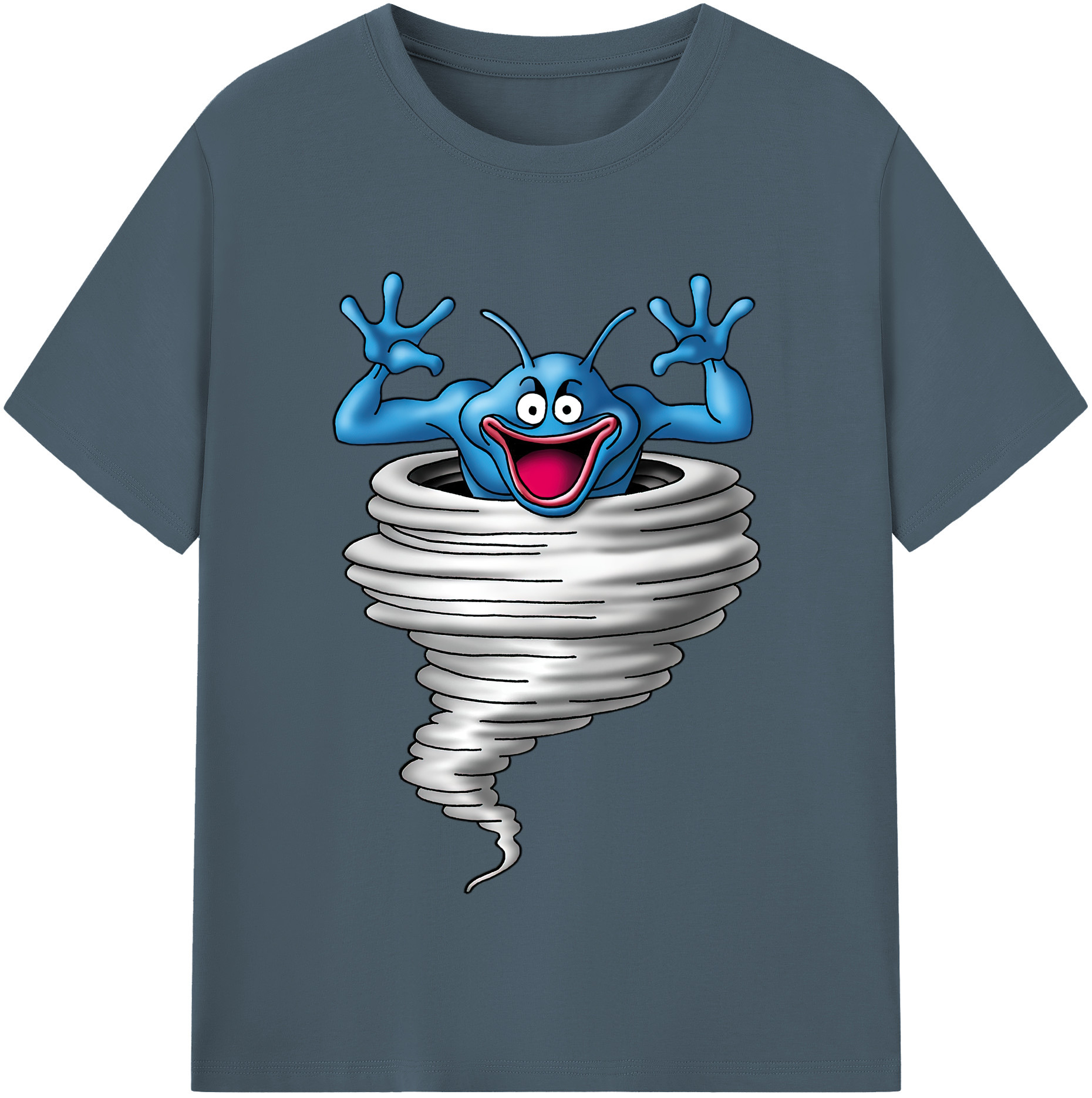 （画像用） ドラゴンクエスト Doragon Kuesuto Dragon Quest 綿100％半袖Tシャツ（フロントプリント）